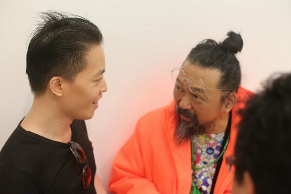 Michael Andrew Law and his mentor / teacher Murakami Takashi