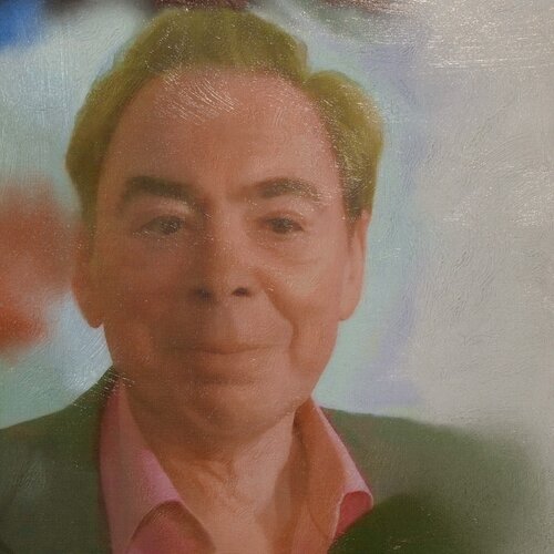 Michael Andrew Law — Andrew Lloyd Webber Original Portrait Painting — Classical Crossover : Realism & Fine Art