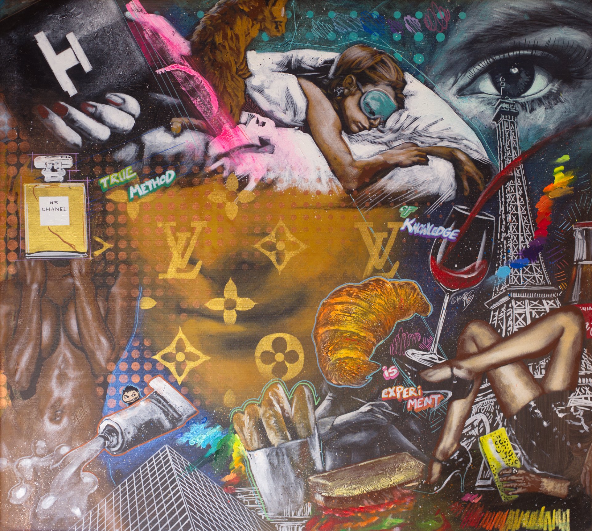 Michael Andrew Law — Untitled Exquisite Maximalism pop art (Paris) — Exquisite Maximalism Pop | Maximalist Pop Art