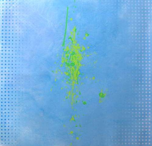 Michael Andrew Law — Baby blue and spring green — Abstract Art