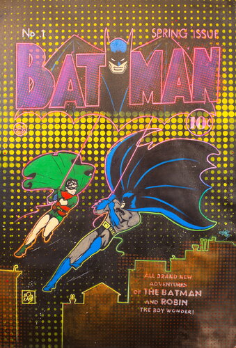 Michael Andrew Law — Batman #1 Spring 1940 Cover Recreation — Exquisite Maximalism Pop | Culture Re-imagine or Recreation