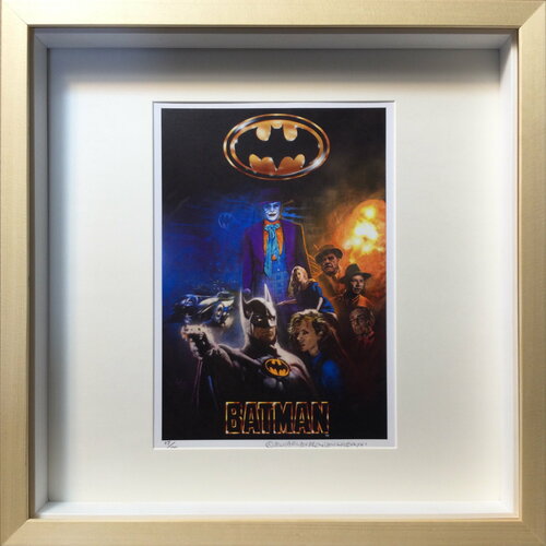 Michael Andrew Law — Batman and Jokers Limited Edition Number 07 — Unique Overpainted Wax-Pigment Lithographs ( Signed Art Edition )