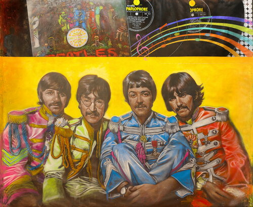 Michael Andrew Law — Beatles Sgt. Pepper's Lonely Hearts Club Band Exquisite Maximalism Pop Art ( Alternative composition ) — Exquisite Maximalism Pop | Maximalist Pop Art