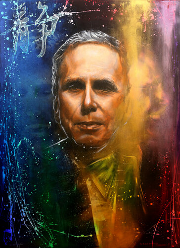 Michael Andrew Law — Bob Roth - CEO of the David Lynch Foundation — Colorful Canvas Paintings
