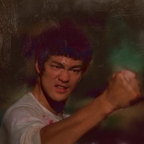 Michael Andrew Law — Bruce Lee Fighting Enter the Dragon — Classical Crossover : Realism & Fine Art