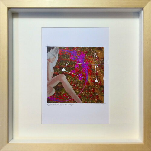 Michael Andrew Law — Christmas Everyday Over-Painted Art Edition ( Christmas Tree and Bright Neons ) — Unique Overpainted Wax-Pigment Lithographs ( Signed Art Edition )