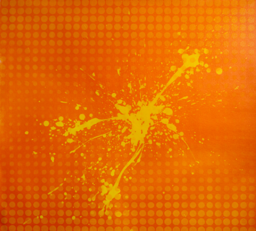 Michael Andrew Law — Citrus Resonance (Orange and Yellow) — Abstract Art