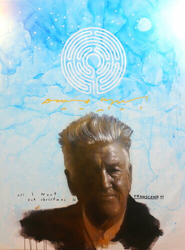 Michael Andrew Law — David Lynch Foundation Painting — Colorful Canvas Paintings