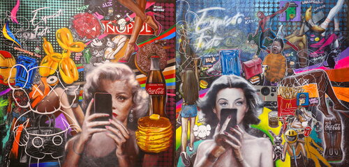 Michael Andrew Law — Exquisite Maximalism Pop Art : Two Exquisite Taste and RICH Artworks bundle — Exquisite Maximalism Pop | Maximalist Pop Art