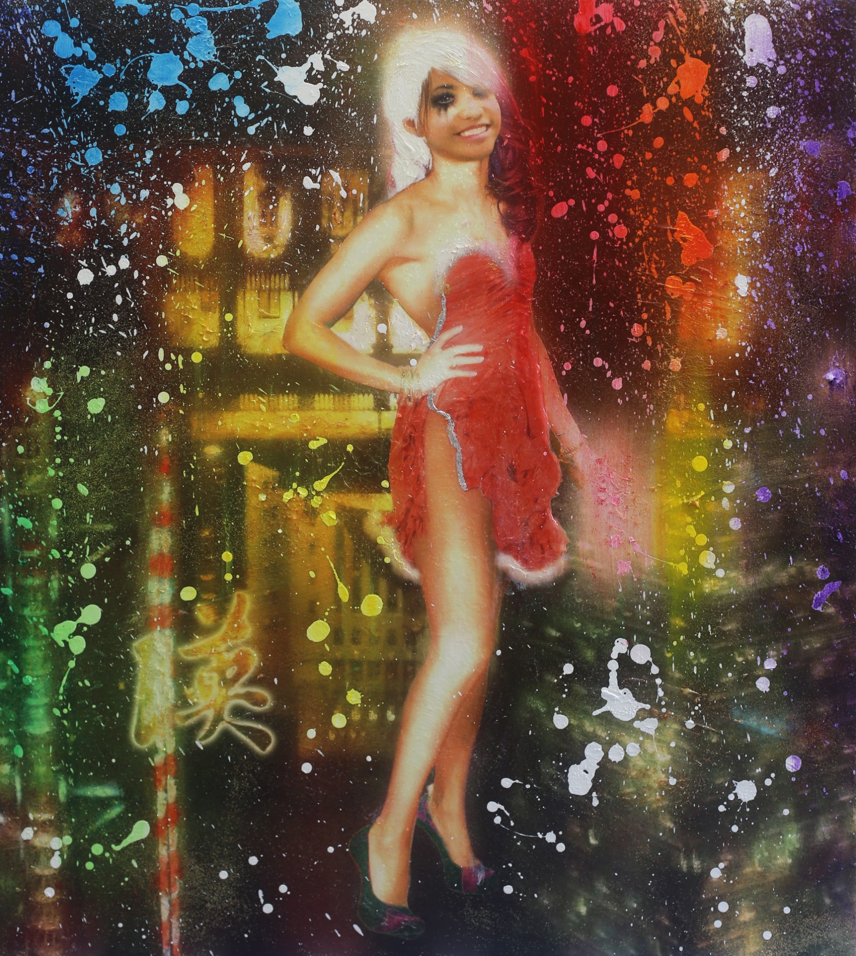 Michael Andrew Law — Untitled Pale Hair Girls Painting — Classical Crossover : Realism & Fine Art