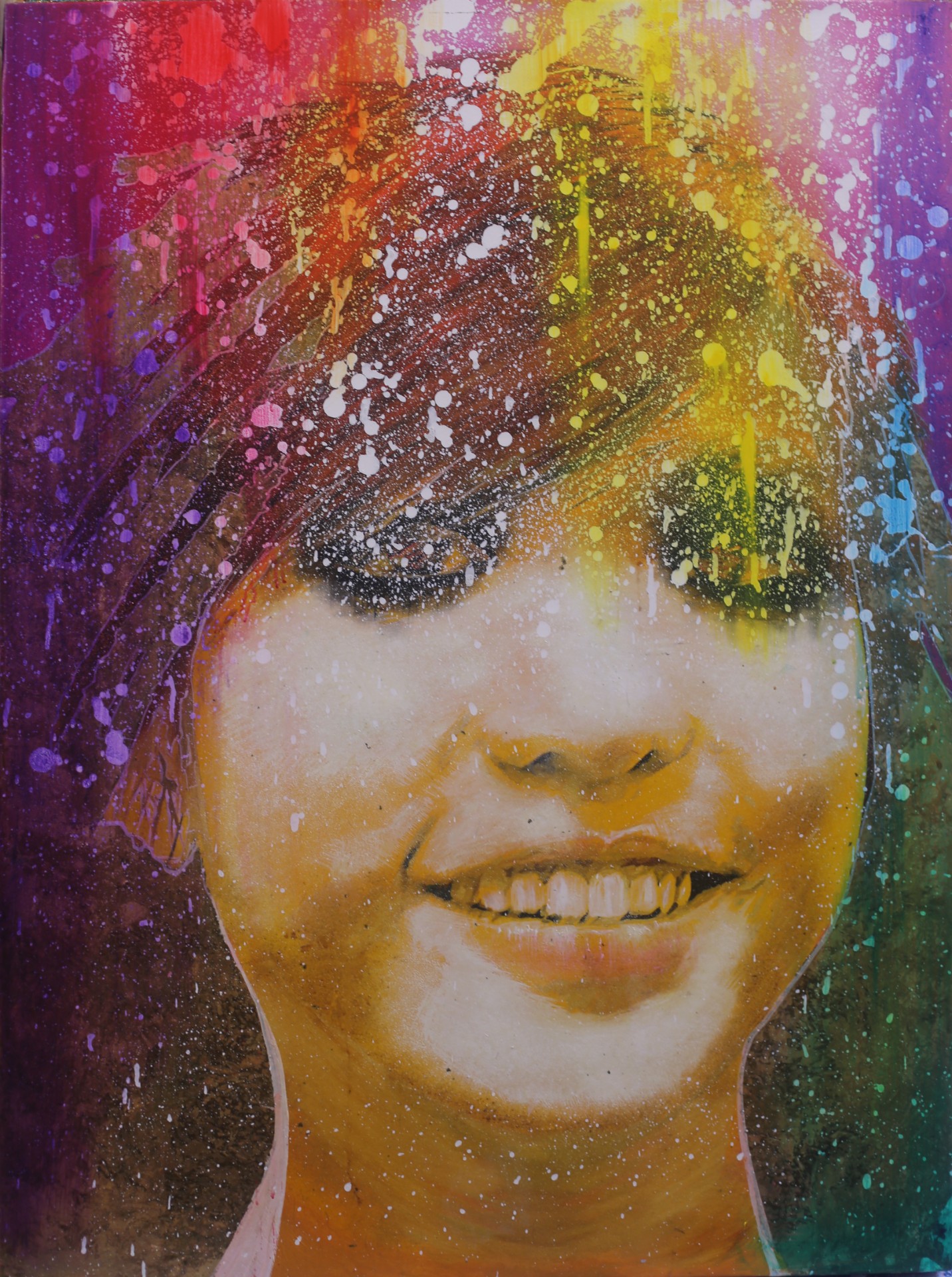 Michael Andrew Law — Untitled Pale Hair Girls Painting — Classical Crossover : Realism & Fine Art