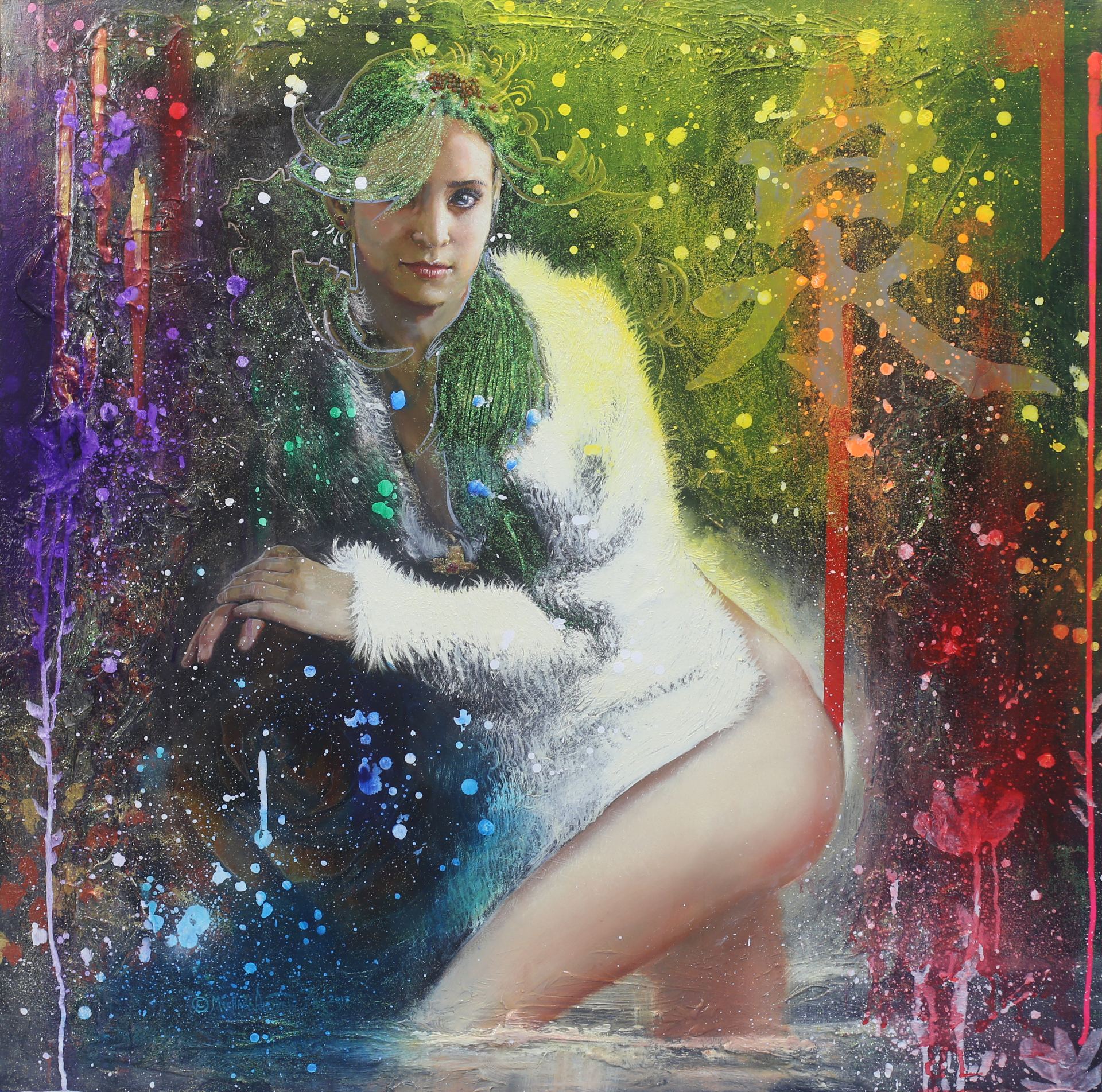 Michael Andrew Law — Untitled Pale Hair Girls Series — Classical Crossover : Realism & Fine Art
