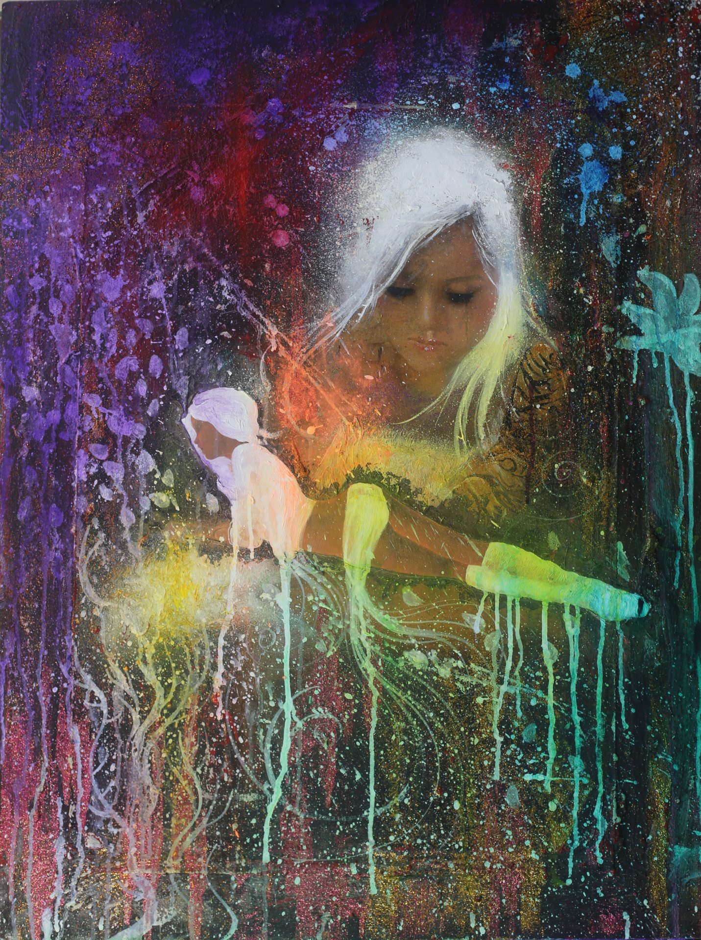 Michael Andrew Law — Untitled Pale Hair Girls Series — Classical Crossover : Realism & Fine Art