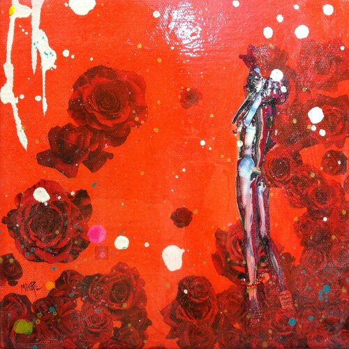 Michael Andrew Law — Flower painting — Contemporary Pop : Metal Me