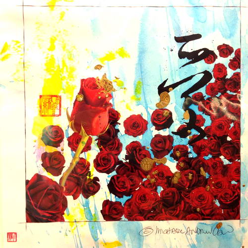 Michael Andrew Law — Flowers (49) — Flowers Paintings