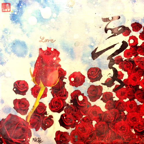 Michael Andrew Law — Flowers (5) — Flowers Paintings