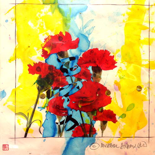 Michael Andrew Law — Flowers (51) — Flowers Paintings
