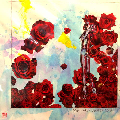 Michael Andrew Law — Flowers (58) — Flowers Paintings
