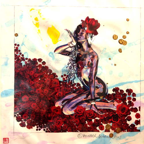 Michael Andrew Law — Flowers (59) — Flowers Paintings