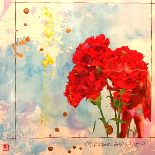 Michael Andrew Law — Flowers (77) — Flowers Paintings