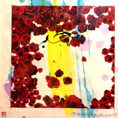 Michael Andrew Law — Flowers (86) — Flowers Paintings
