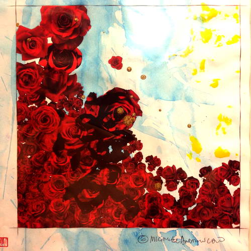 Michael Andrew Law — Flowers (89) — Flowers Paintings