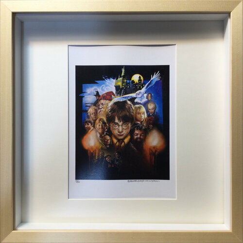 Michael Andrew Law — Harry Potter and the Sorcerer's Stone Limited Edition Number 07 — Unique Overpainted Wax-Pigment Lithographs ( Signed Art Edition )