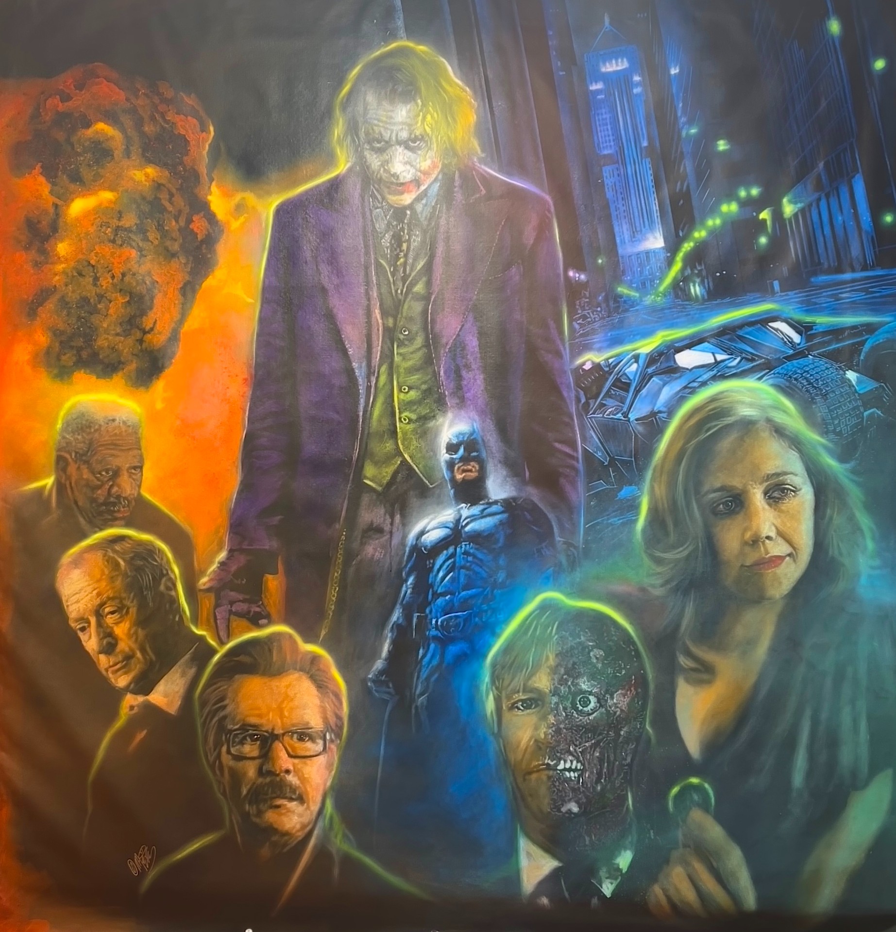 Michael Andrew Law — The Dark Knight Batman — Exquisite Maximalism Pop | Maximalist Pop Art