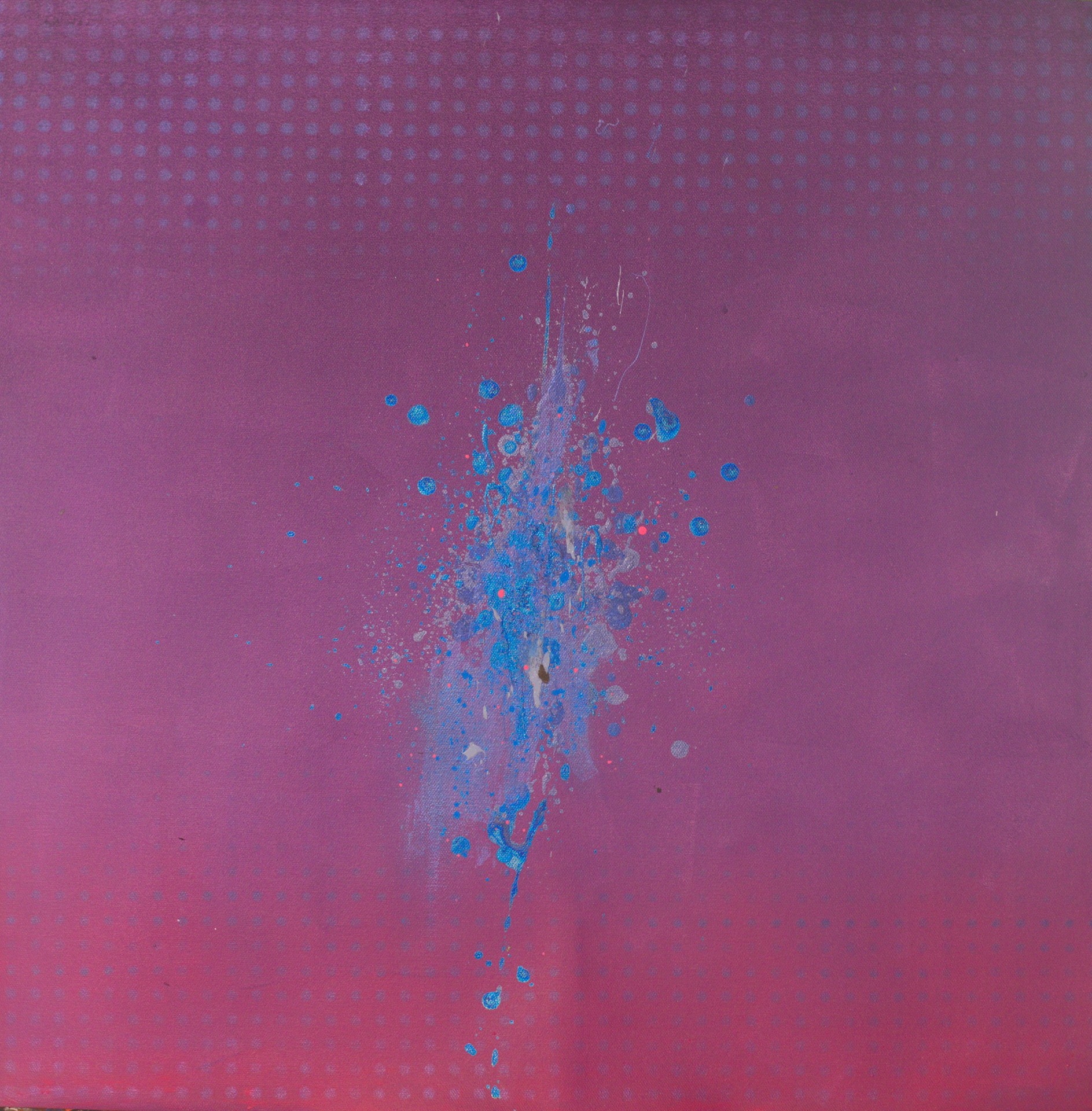 Michael Andrew Law — Violet Dawn Blue Column — Abstract Art