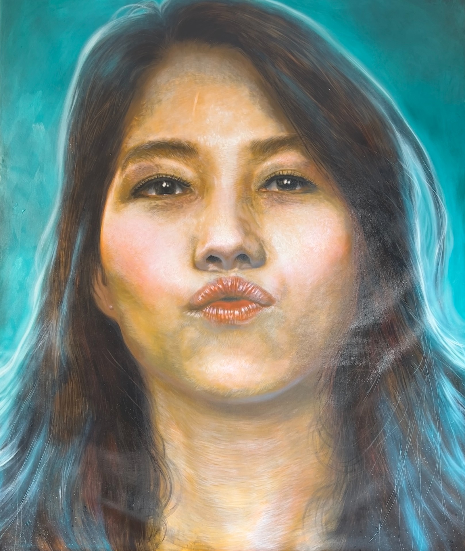 Michael Andrew Law — Portrait of Michelle — Exquisite Maximalism Pop | Maximalist Pop Art