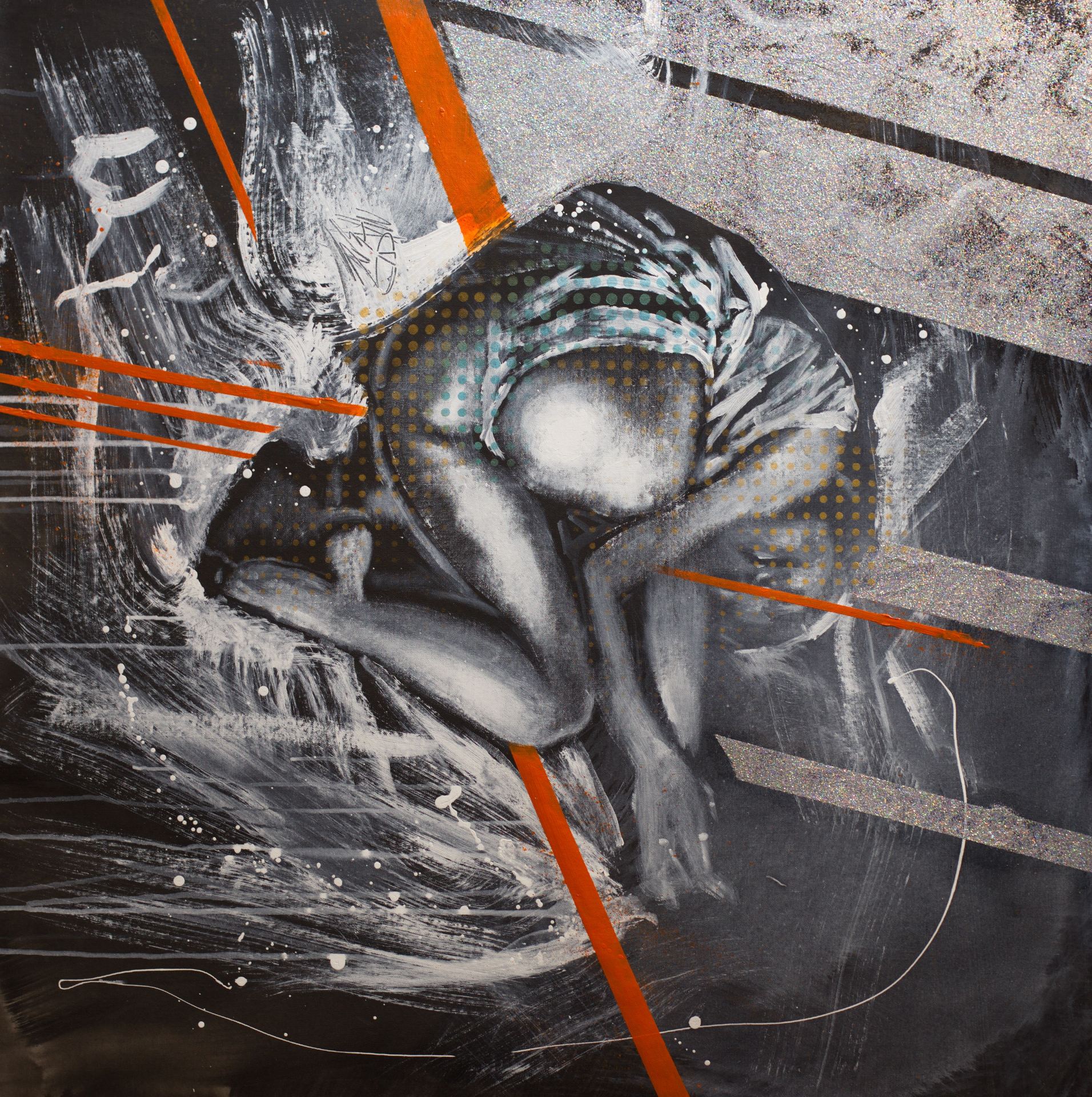 Michael Andrew Law — Untitled (Peace) — Monochrome Canvas Paintings