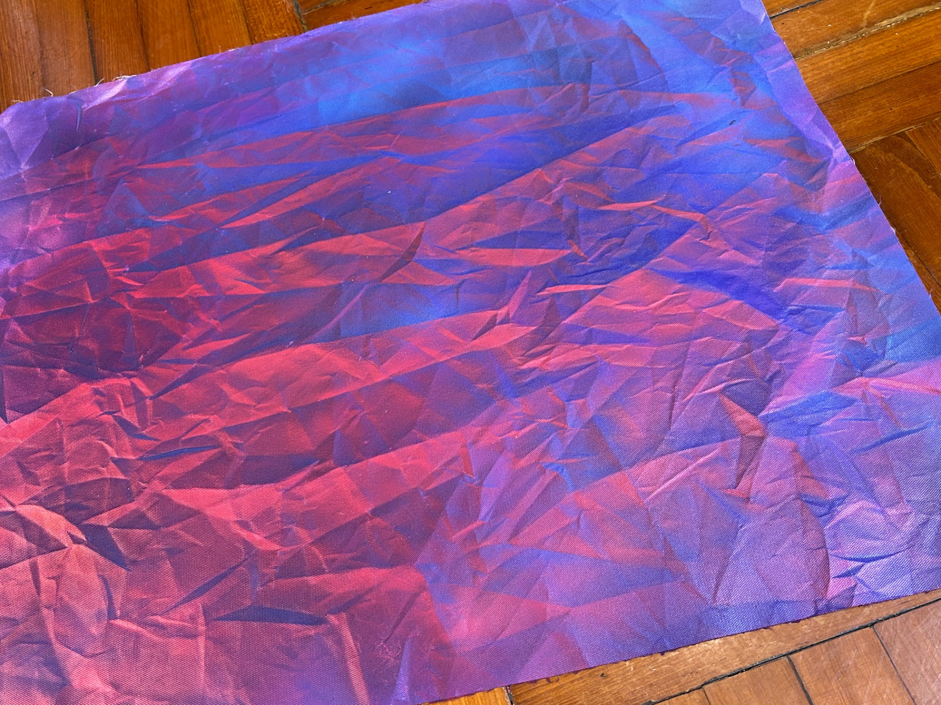 Michael Andrew Law — Untitled Fold Painting — ChiaroFabric (When Chiaroscuro Sleeps in Fabric) 光影織語