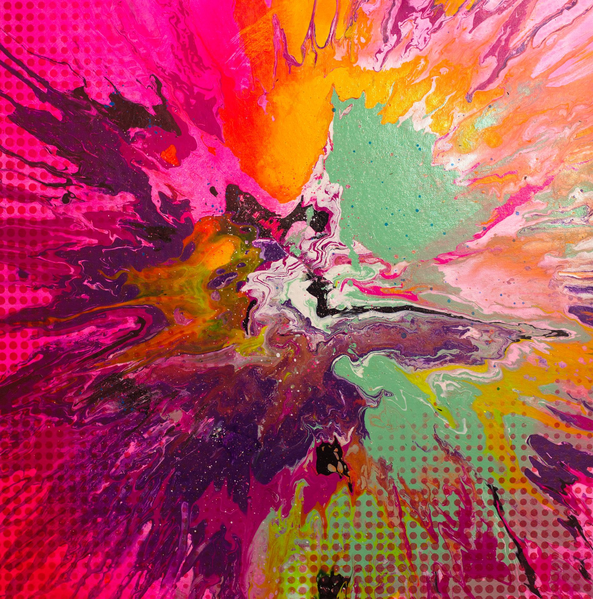 Michael Andrew Law — Neon Garden Centrifuge — Abstract Art