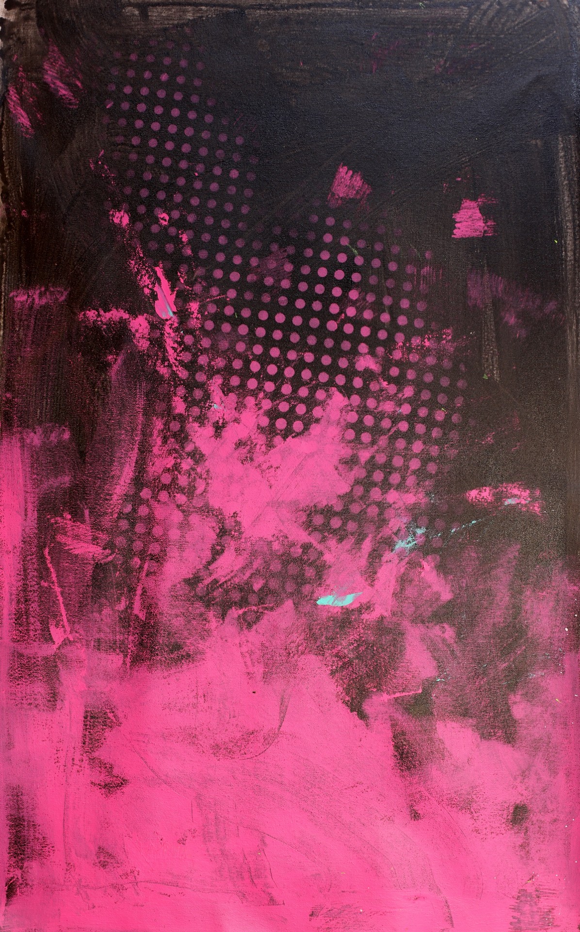 Michael Andrew Law — Magenta Floor, Black Sky — Abstract Art