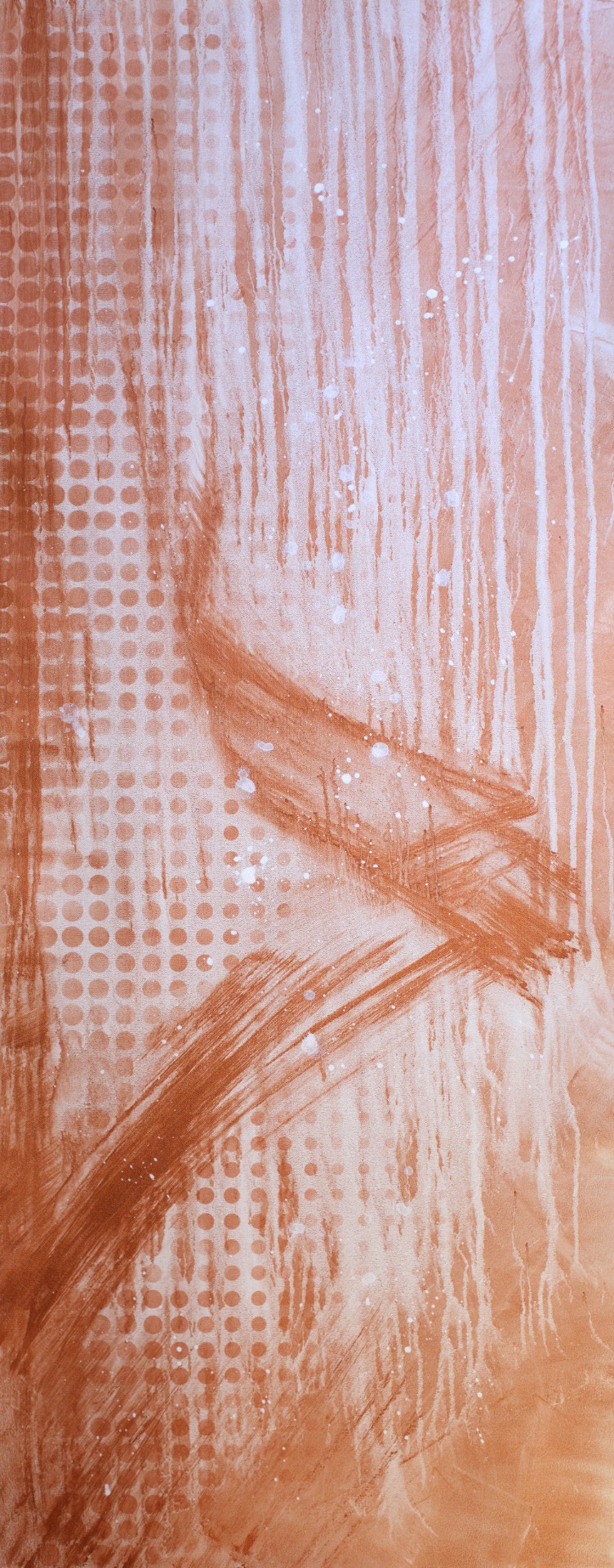 Michael Andrew Law — Terracotta Rain on Rust — Abstract Art