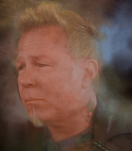 Michael Andrew Law — James Hetfield from Metallica — Classical Crossover : Realism & Fine Art