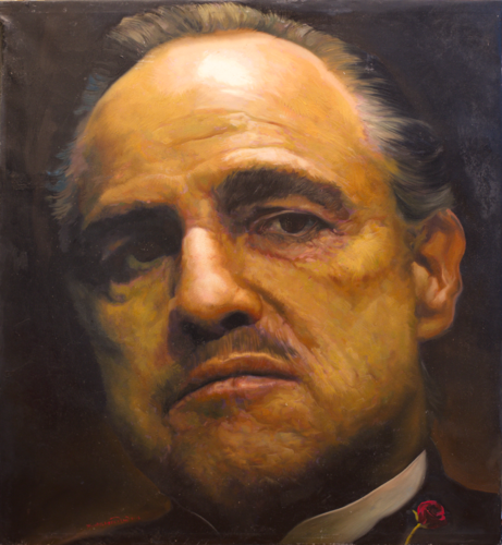 Michael Andrew Law — Marlon Brando as "The Godfather" Vito Corleone — Classical Crossover : Realism & Fine Art