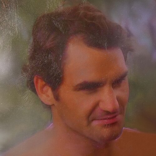 Michael Andrew Law — Roger Federer the Swiss professional tennis player — Classical Crossover : Realism & Fine Art