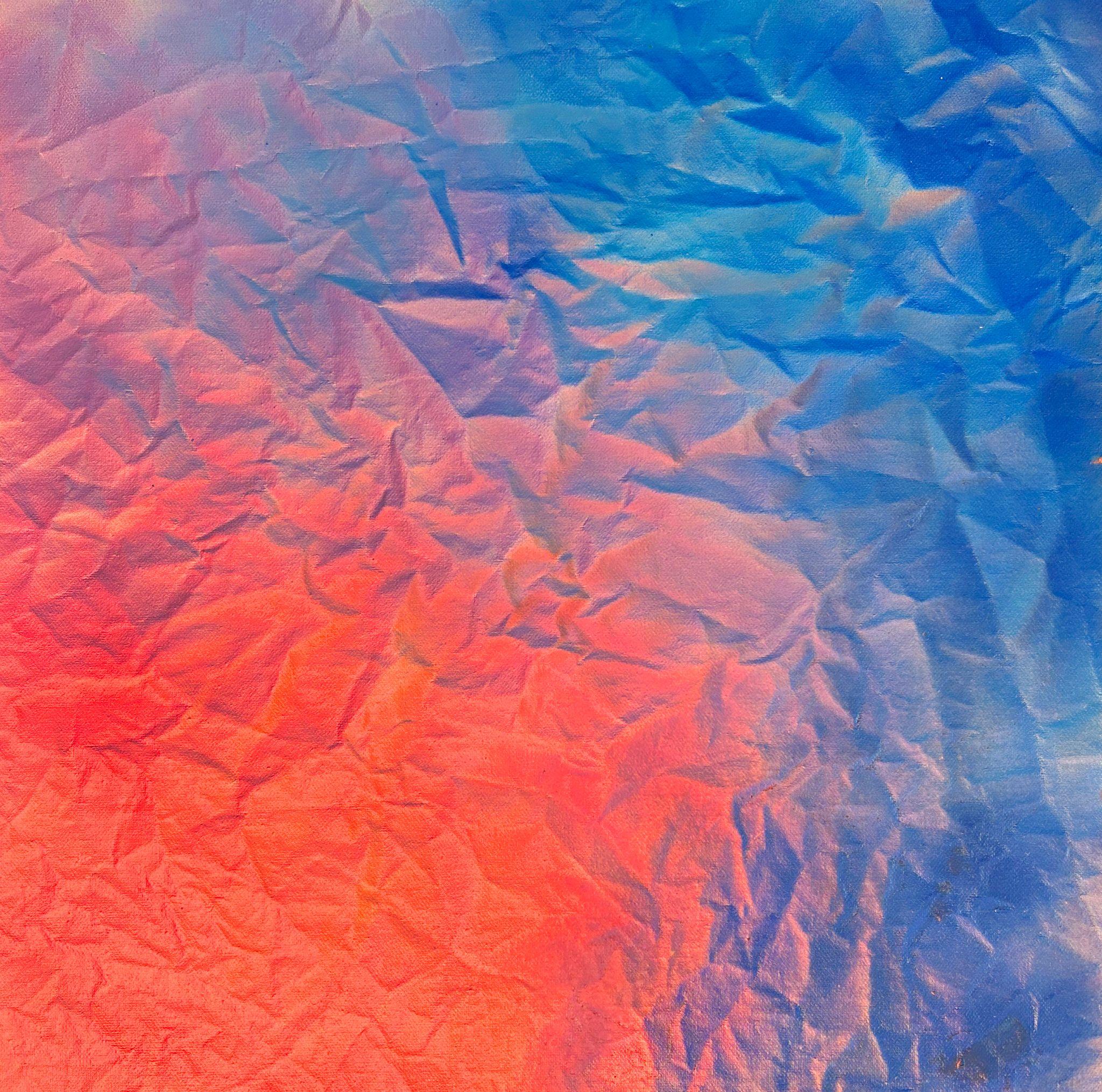 Michael Andrew Law — Through Azure, Cardinal, and Violet Veils — ChiaroFabric (When Chiaroscuro Sleeps in Fabric) 光影織語