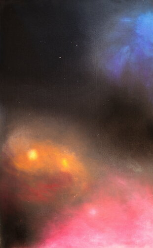 Michael Andrew Law — Unmounted: MTR Rainbow Leaking Underground — Halo Paintings