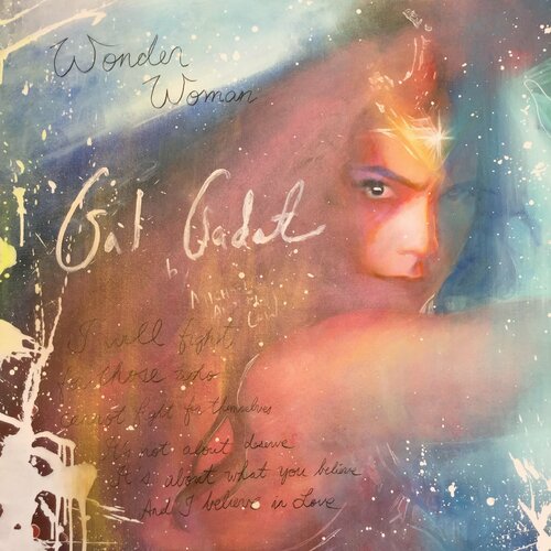 Michael Andrew Law — Untited ( Gal Gadot as Wonder Woman ) — Colorful Canvas Paintings