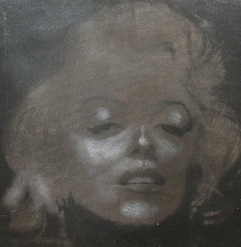 Michael Andrew Law — Untitled ( Dream of Marilyn Monroe ) — Monochrome Canvas Paintings