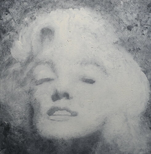 Michael Andrew Law — Untitled ( Dream of Marilyn Monroe ) — Monochrome Canvas Paintings