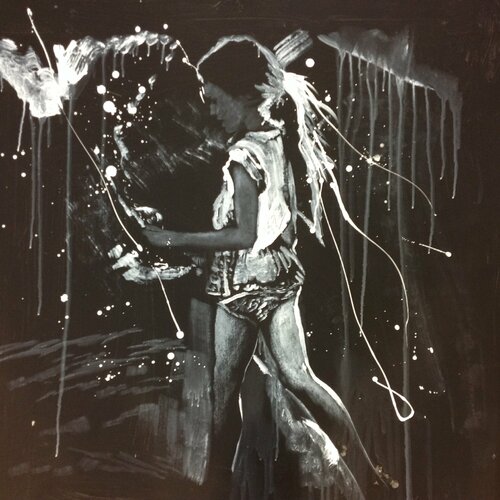 Michael Andrew Law — Untitled ( Kristina Pimenova Instagram Alt. ) — Monochrome Canvas Paintings