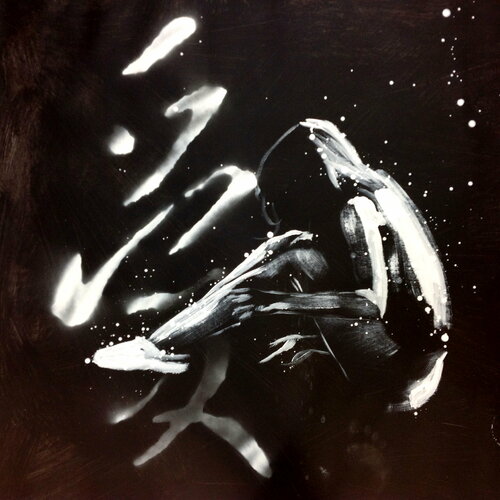 Michael Andrew Law — Untitled ( Liebe, Amour, Love ) — Monochrome Canvas Paintings