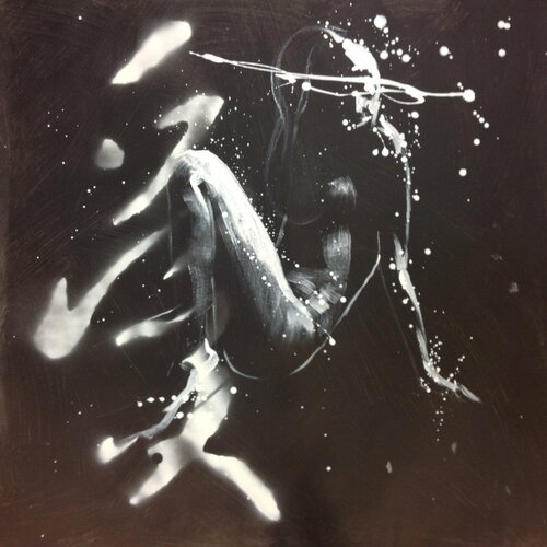 Michael Andrew Law — Untitled ( Liebe, Amour, Love ) — Monochrome Canvas Paintings