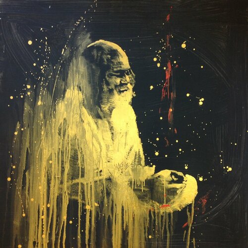 Michael Andrew Law — Untitled ( Maharishi Mahesh Yogi & Transcendental Meditation ) — Monochrome Canvas Paintings