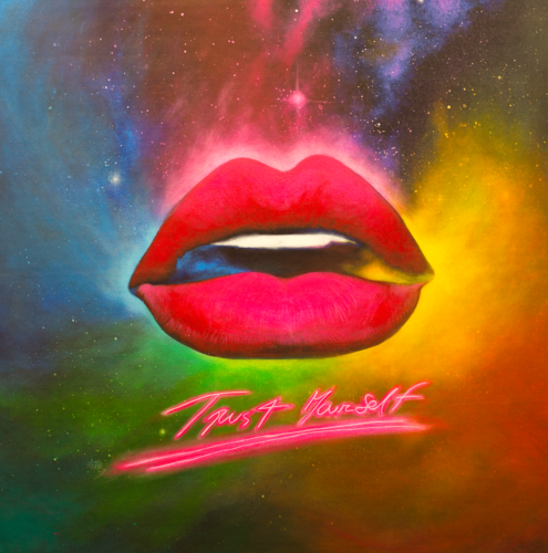Michael Andrew Law — Untitled ( Trust Yourself ) — Colorful Canvas Paintings