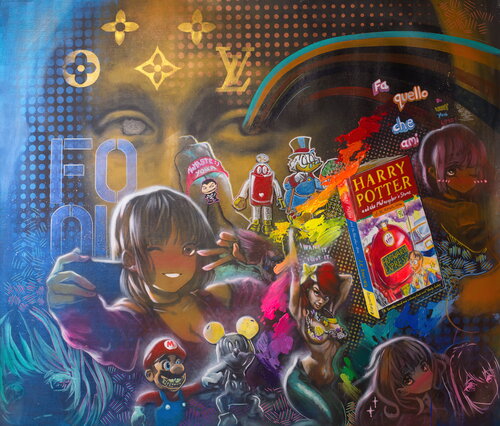 Michael Andrew Law — Untitled (Do What You Love) — Exquisite Maximalism Pop | Maximalist Pop Art