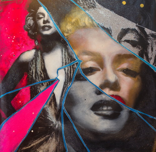 Michael Andrew Law — Untitled (I Love Marilyn Monroe) — Monochrome Canvas Paintings